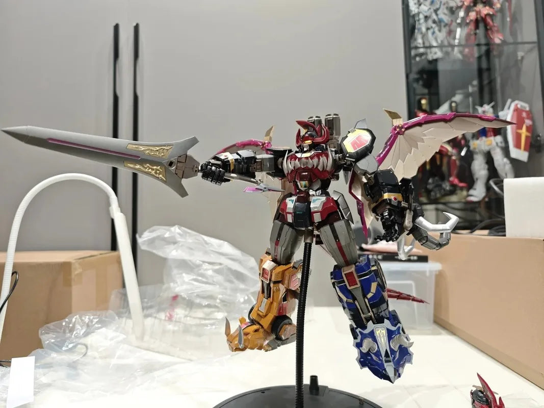New In Stock Sw Models G-01 Mighty Morphin Power Rangers Megazord Transform Combine Alloy Pre-Assembled Collectible Model