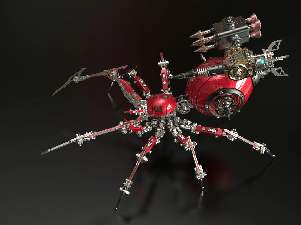 3D metal puzzle assembly toy ornament mechanical spider challenge high difficulty assembly model special gift