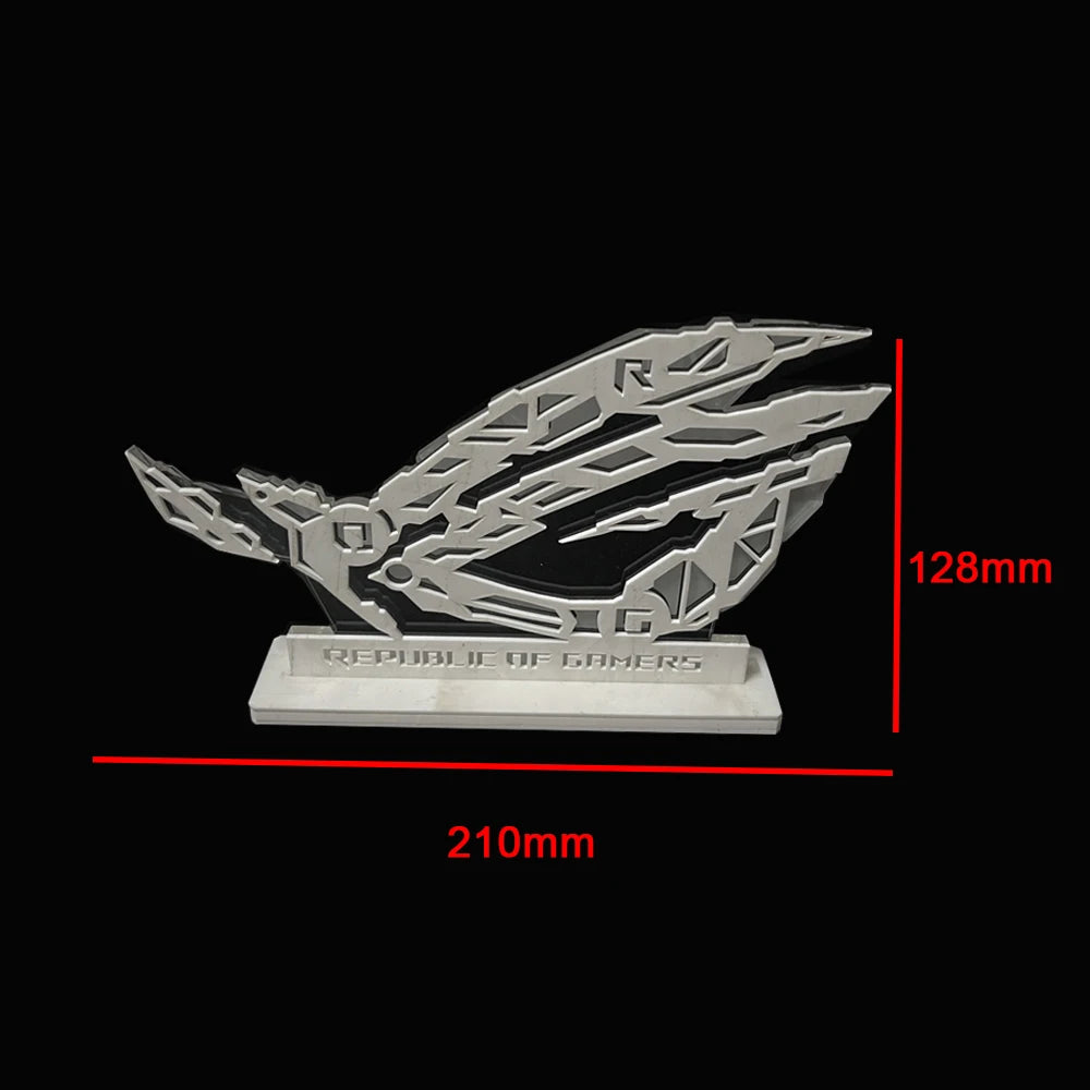 ARGB PC Case ROG Ornaments,DIY Desktop Gaming Cabinet Decorative Figure 5V 3PIN AURA SYNC