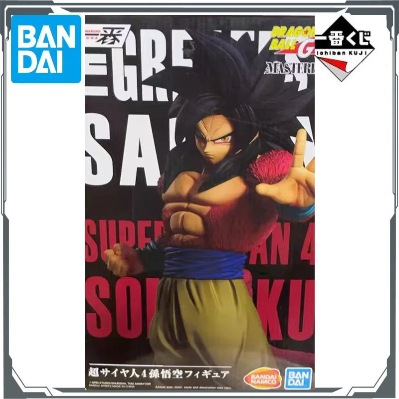 BANDAI Original BANPRESTO Super Saiyan 4 Goku Prize B&Angel Wukong&Majin Vegeta Anime Action Figures Toys for Boys Christma Gift