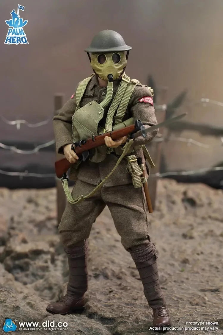 Original Genuine DID 1/12 XB80028 Soldier British Infantry Albert Brown 6'' Action Figure Doll Model Toy In Stock Collection
