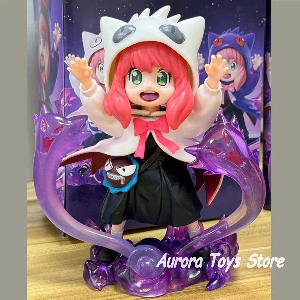 16cm/6.3in Anime Spy Family Figure Anya Forger Cos Gengar Action Figures PVC Collectible Statue Model Toy Gifts