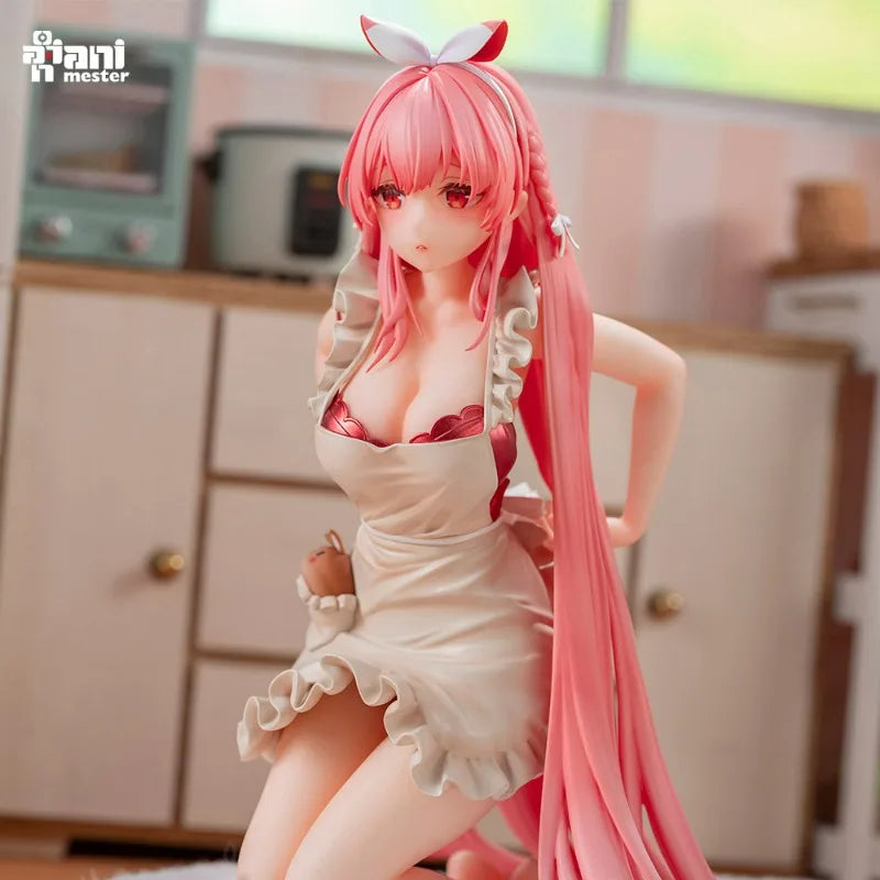 AniMester White Rabbit Rosu Apron Bread Rabbit 1/7 Finished Figure Model Decoration Doll Cute Action Anime Trendy Surprise Gift