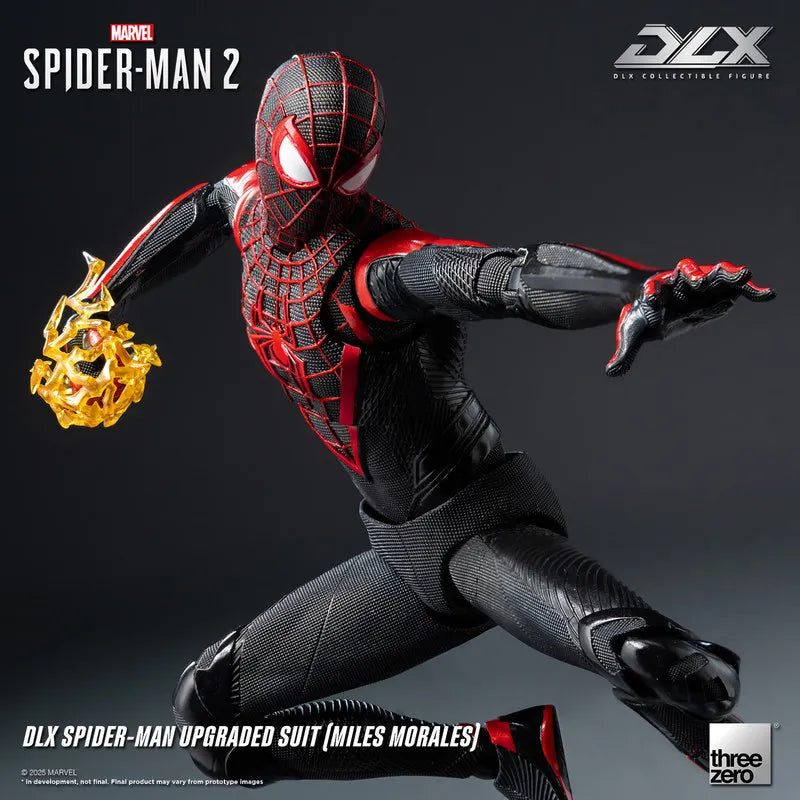 Threezero Dlx Marvel Spider Man 2 Miles Morales 1 12 Scale Upgraded Suit Fully Articulated Collectible Action Figure