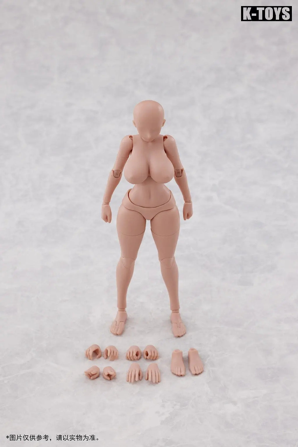 TYCTOYS Original K-TOYS KT02 1/12 Manga Style Full voluptuous Female Body 6'' Super Flexible Girl Joint Action Figure Model Toys