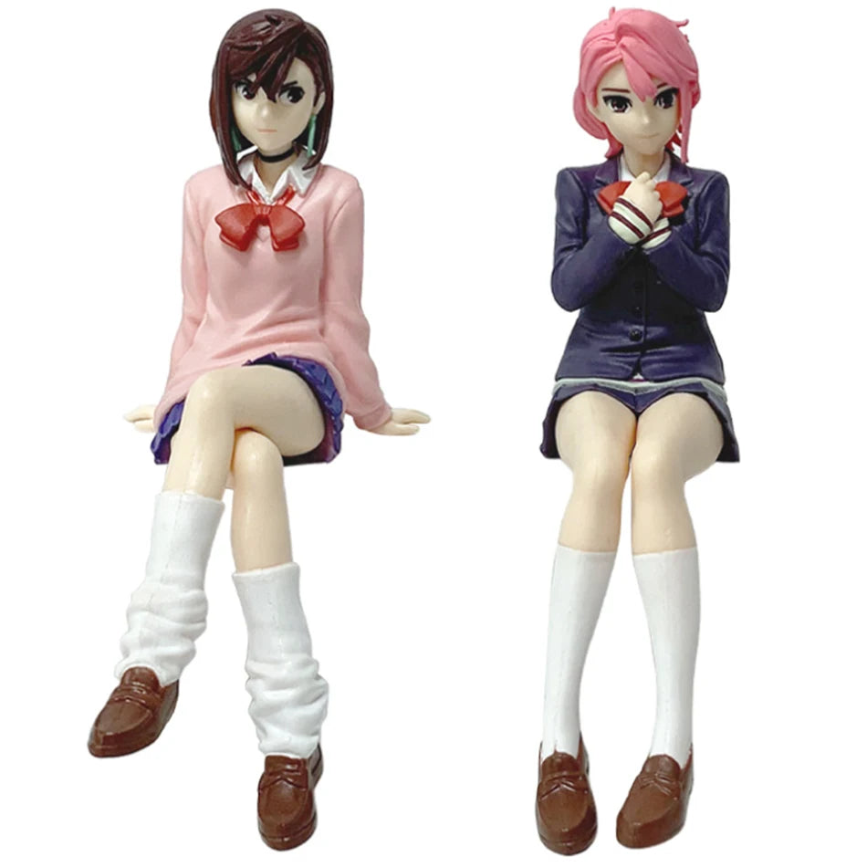 Anime Dandadan Ayase Momo Shiratori Aira Sitting posture S.H.Figuarts Transformed Assembly PVC Action Figures Model Toy Gift