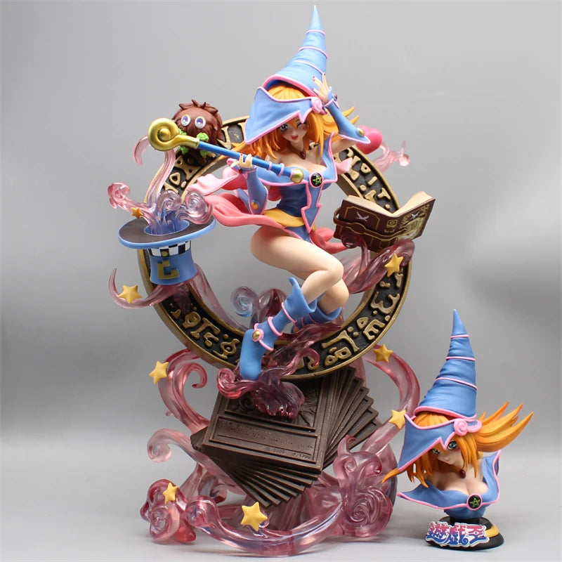 37.5cm Yu-Gi-Oh! Duel Monsters Dark Magician Girl Anime Figure - Action Figure Model Statue For Boys Desktop Decoration Toy Gift