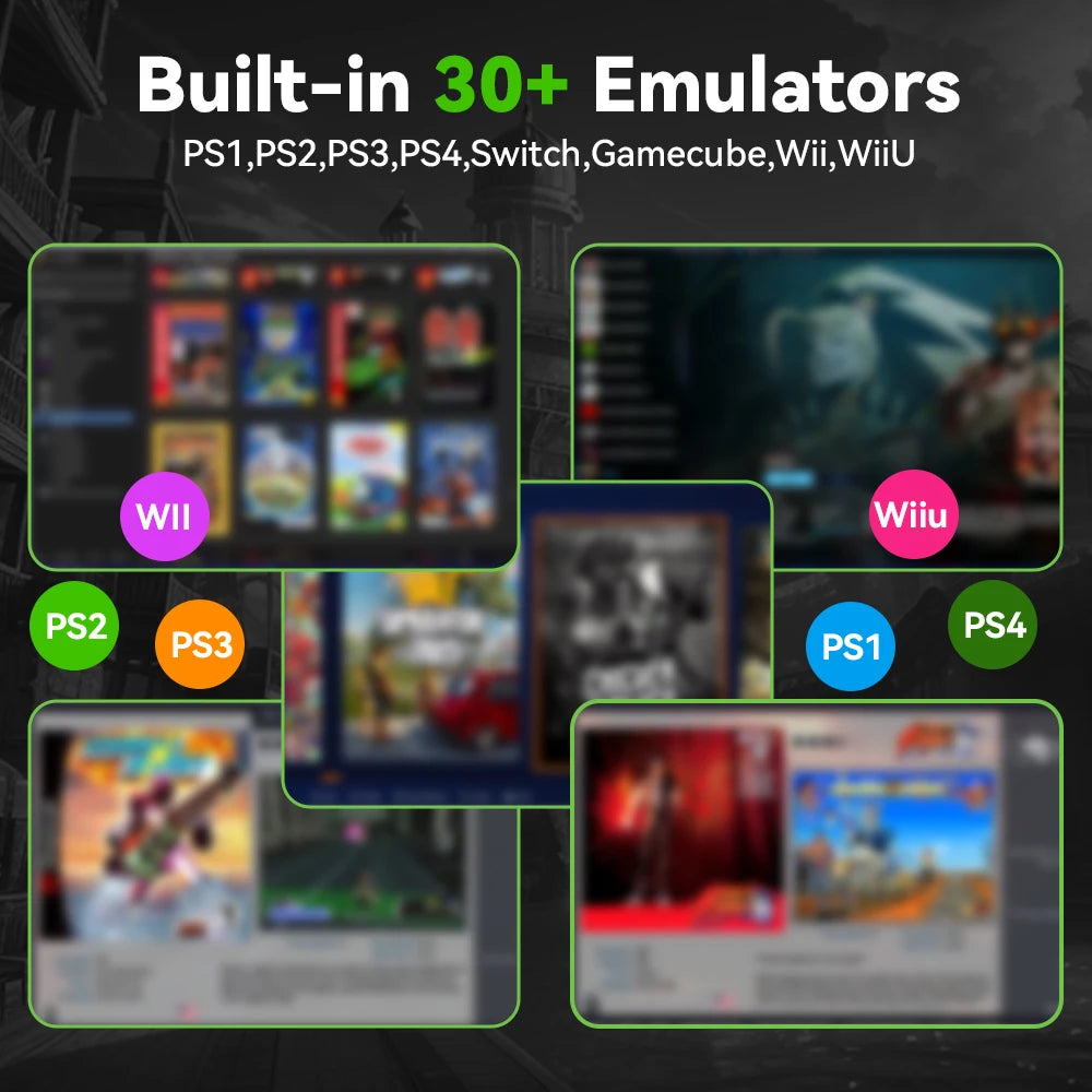 Gaming Hard Drive&Game Consoles For PS4/PS3/PS2/Gamecube/Wii/Wiiu/Sega Saturn With 17000+ Games Plug and Play for WIN PC/Laptop