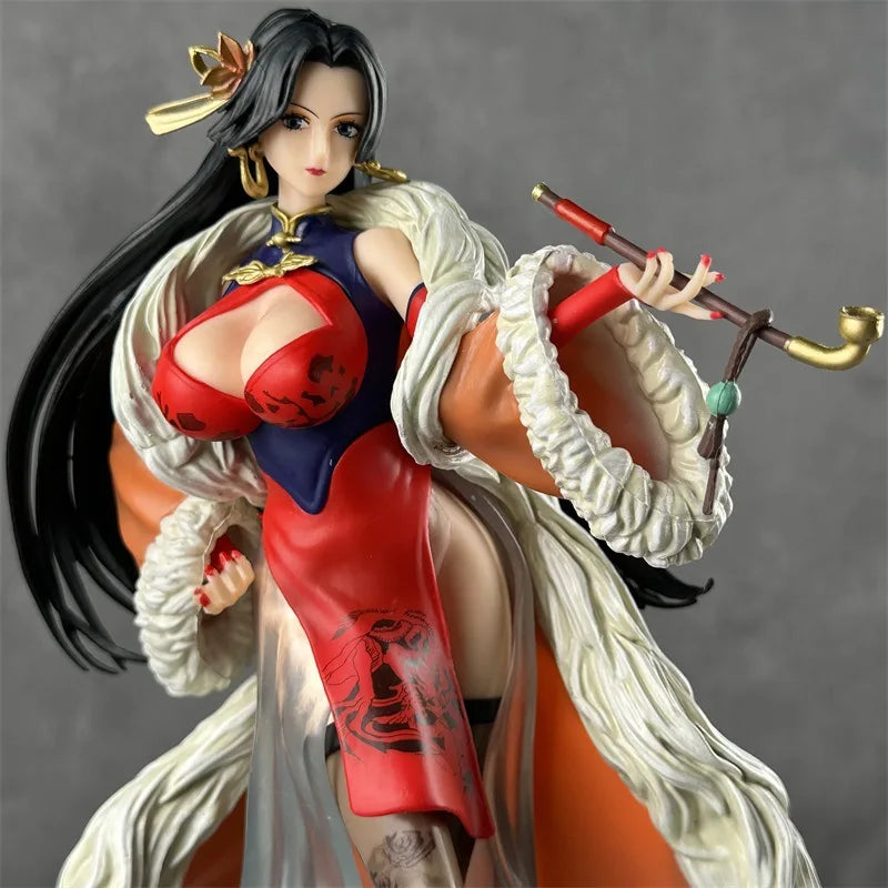 36cm One Piece Boa Hancock Gk Figure Sexy Cheongsam Style Statue Desktop Display Figurine Collectible Toy Gift For Anime Fans
