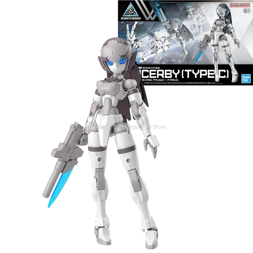 Bandai Genuine 30MM EXM-H15 Acerby [TYPE-A-B-C-D-E] Anime Action Figure Collectible Assembly Model Toys Ornaments Gift Children