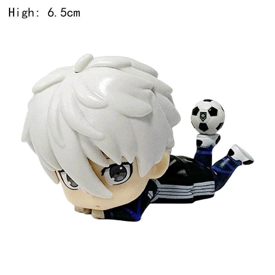 Anime Football Blue Lock lIsagi Yoichi Nagi Seishiro Cosplay Cartoon Standing Sign Figurine Ornament Figures Model Kits Gift