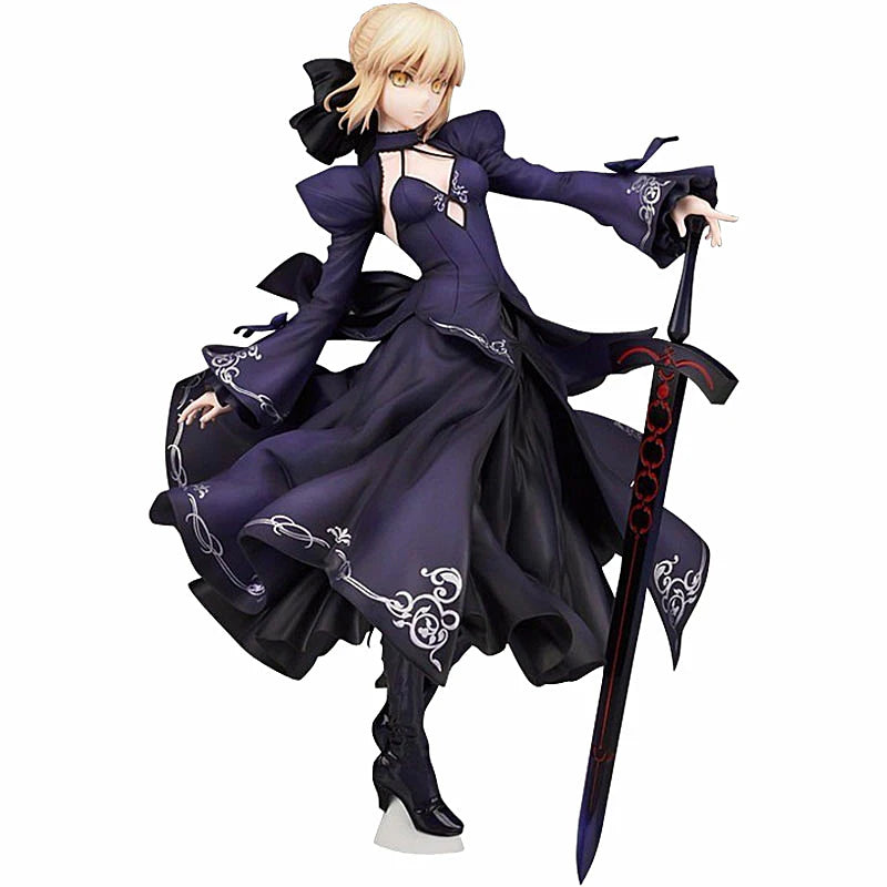 Fate/Stay Night Black Saber Altaria Pendragon Anime-Modellstatue Sammlerfigur Black Saber Dekoration Spielzeug Action Geschenk