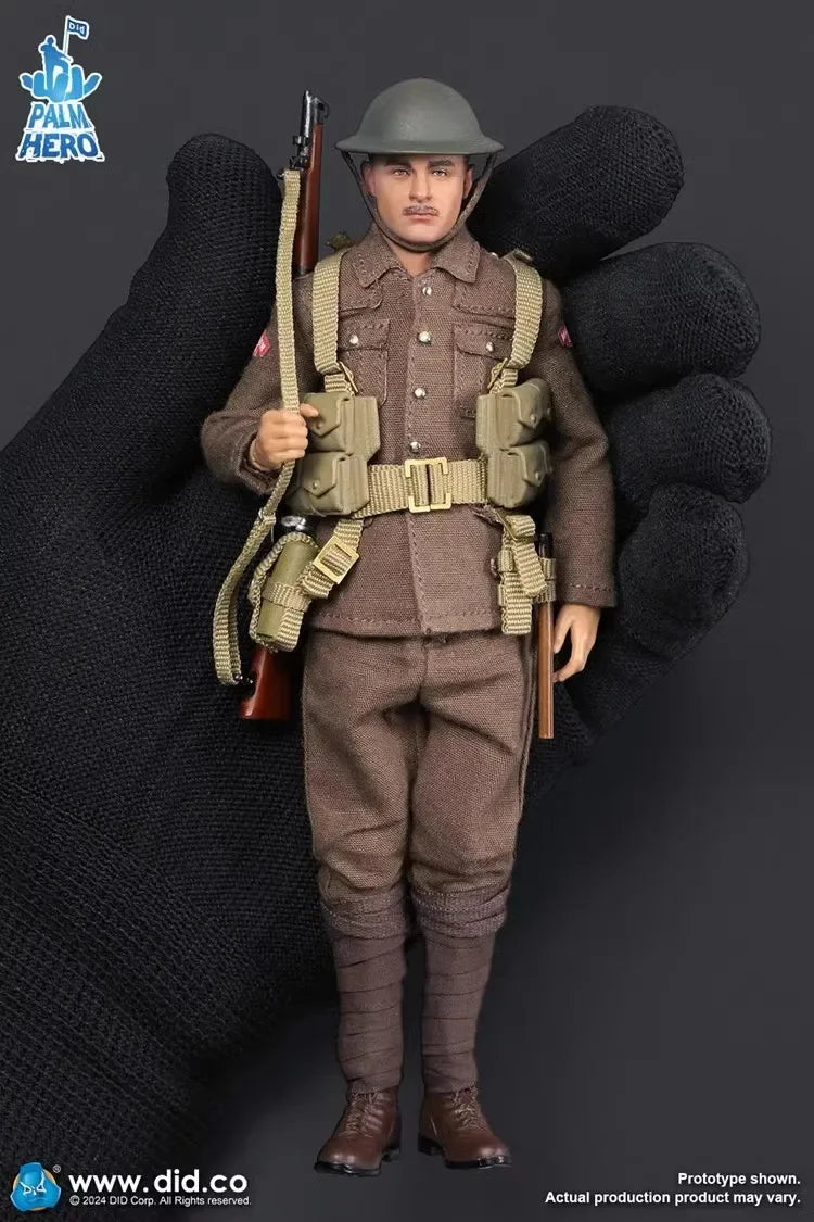 Original Genuine DID 1/12 XB80028 Soldier British Infantry Albert Brown 6'' Action Figure Doll Model Toy In Stock Collection