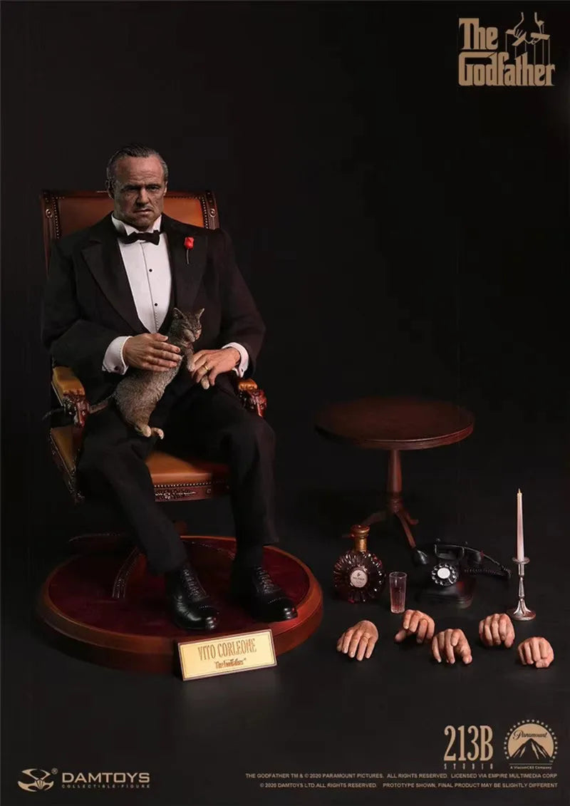 DAMTOYS DMS032/DMS033 1/6 Scale Classic The Godfather Vito Corleone 12'' Full Set Male Action Figures Toys for Fans Gifts