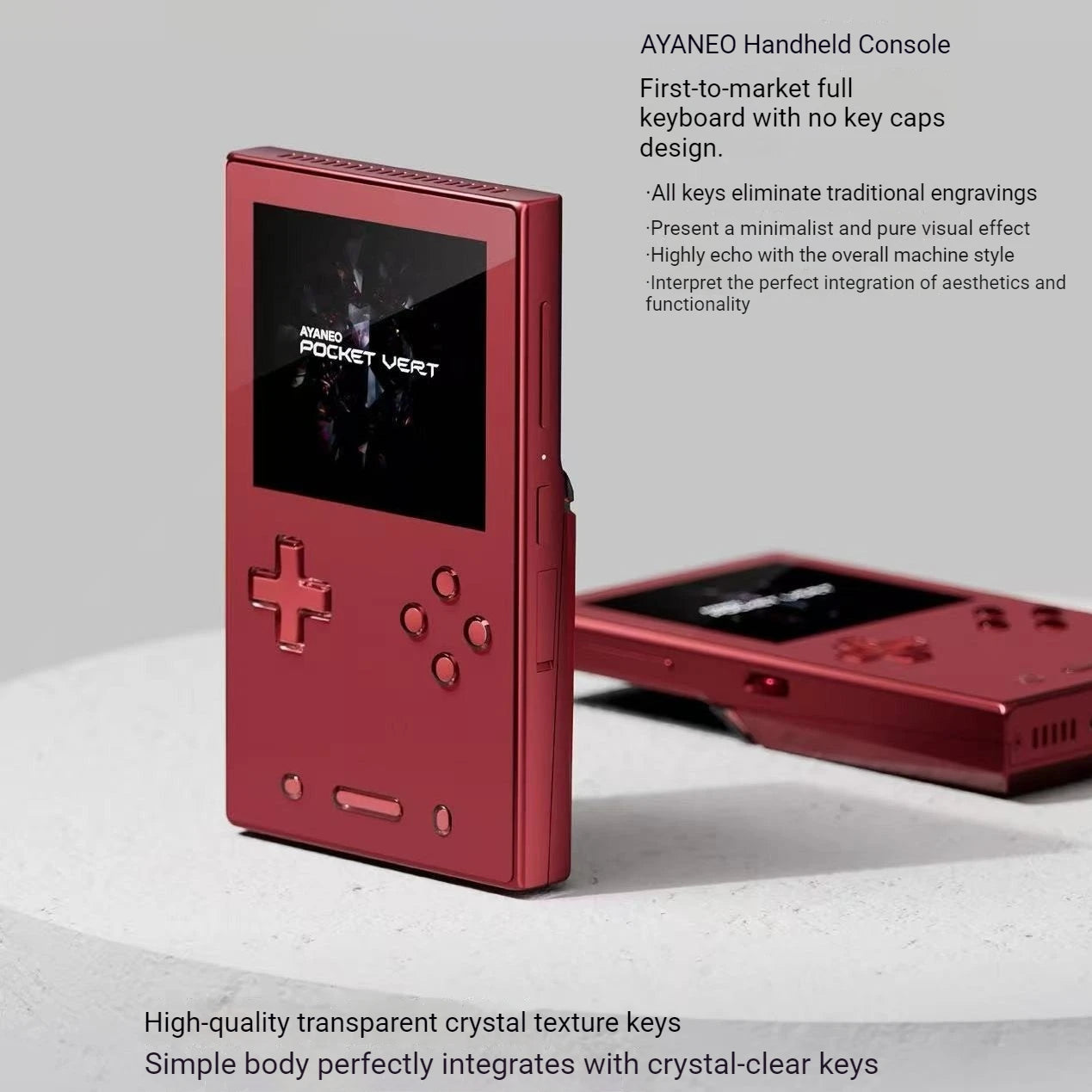 AYANEO Pocket VERT Game Console 3.5Inch 1440*1600 LTPS LCD Screen LTPS LCD 6000mAh Gyroscope WiFi BT Handheld Game Consoles Gift
