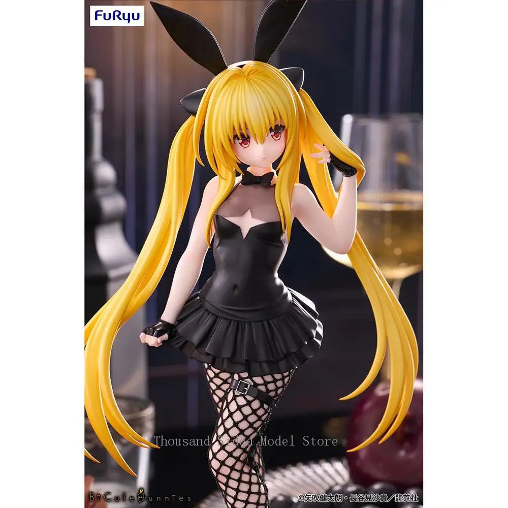 Original FuRyu BiCute Bunnies To LOVEru Darkness Eve Anime Action Figure Genuine PVC Model Gift Nice Collectible Doll Toy