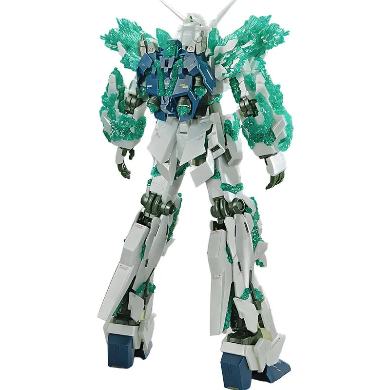 Bandai Original MODEL KIT GUNDAM MG THE GUNDAM BASE LIMITED UNICORN GUNDAM [LUMINOUS CRYSTAL BODY] 1/100 Anime Assembly Toys