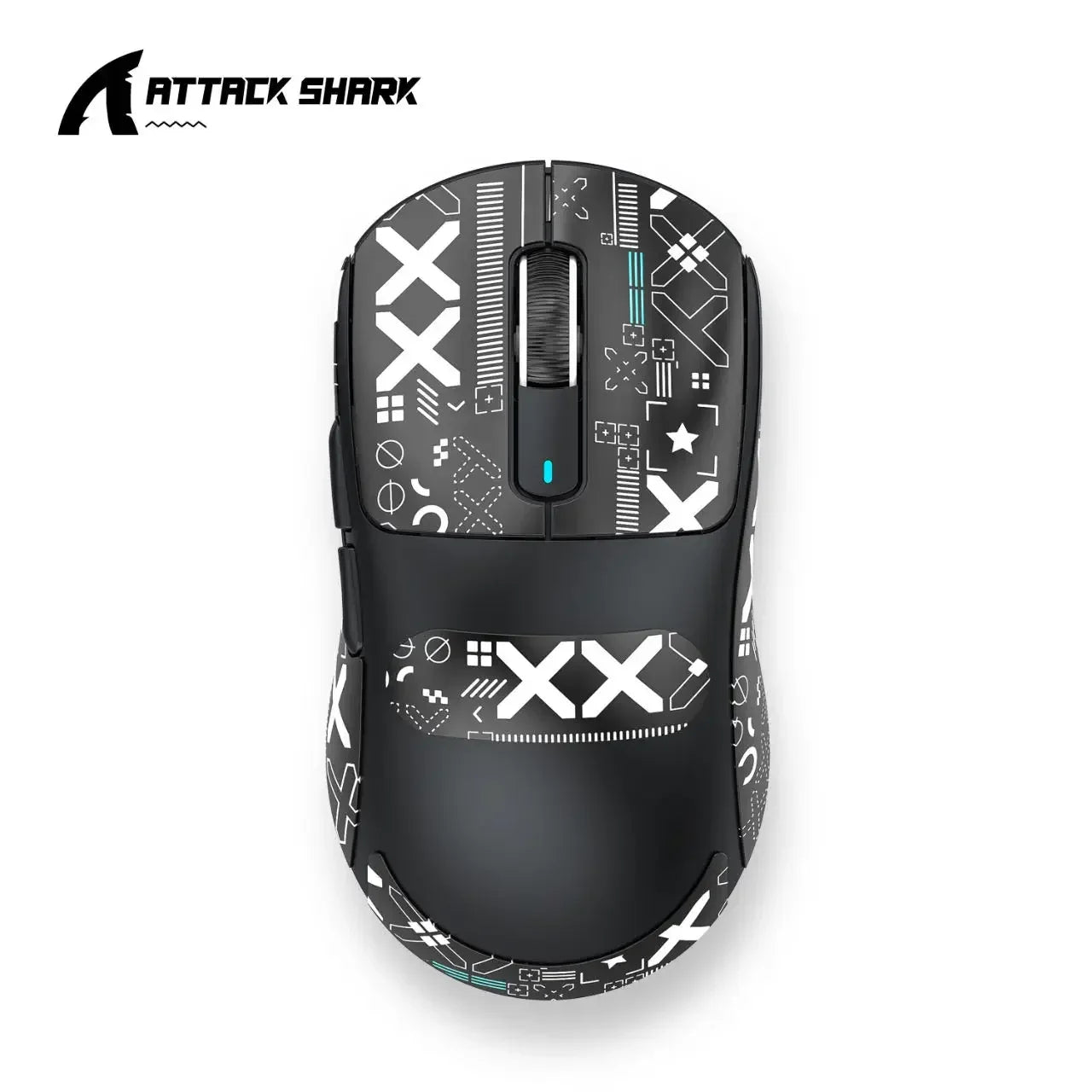 Геймърска мишка Attack Shark X3 Bluetooth, PixArt PAW3395, 26000dpi, 2.4g безжична трирежимна връзка, лека макро мишка