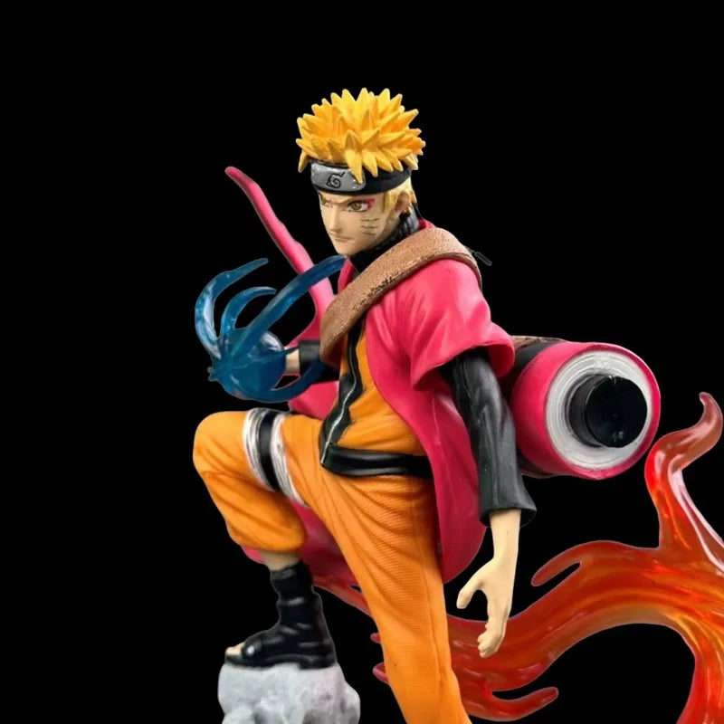 25cm Naruto Anime Figure Uzumaki Naruto Uchiha Sasuke Action Model Pvc Statue Desktop Ornament Collection Toys Gift