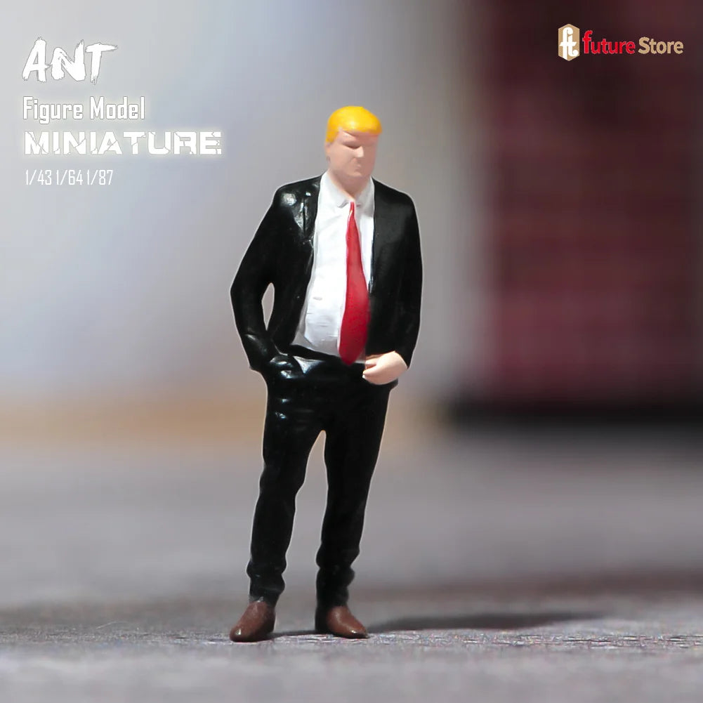 In Stock 1/87 1/64 1/43 1/24 1/18 Male President Bodyguard Miniature Figure Mini Diorama Resin Model Street Scene Prop Toy