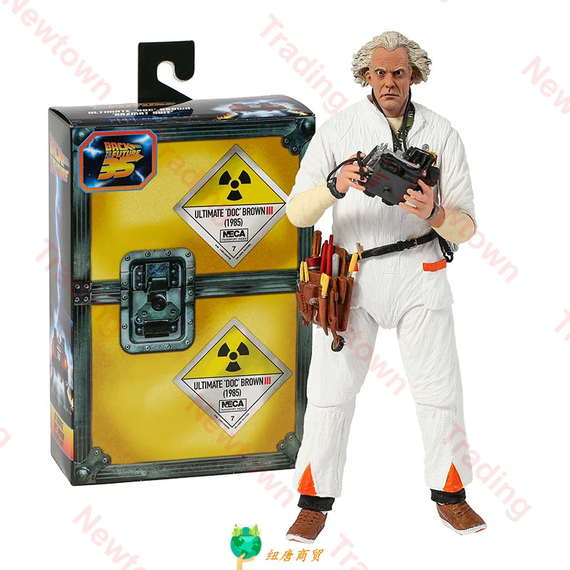 In Stock NECA Back To The Future Art McFly Doc Brown Biff Tannen PVC Action Figure Series Model Toy Christmas Gift