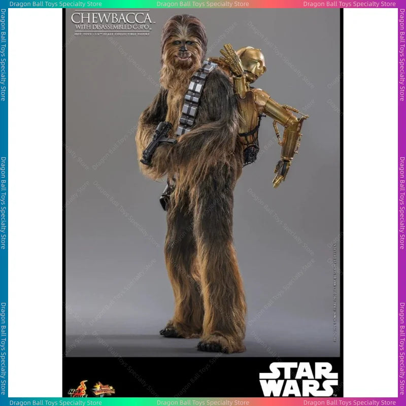 【In Stock】HOTTOYS HT 1/6 MMS766 Star Wars:Episode V—The Empire Strikes Back CHEWBACCA with Disassembled C-3po Action Figure Toy