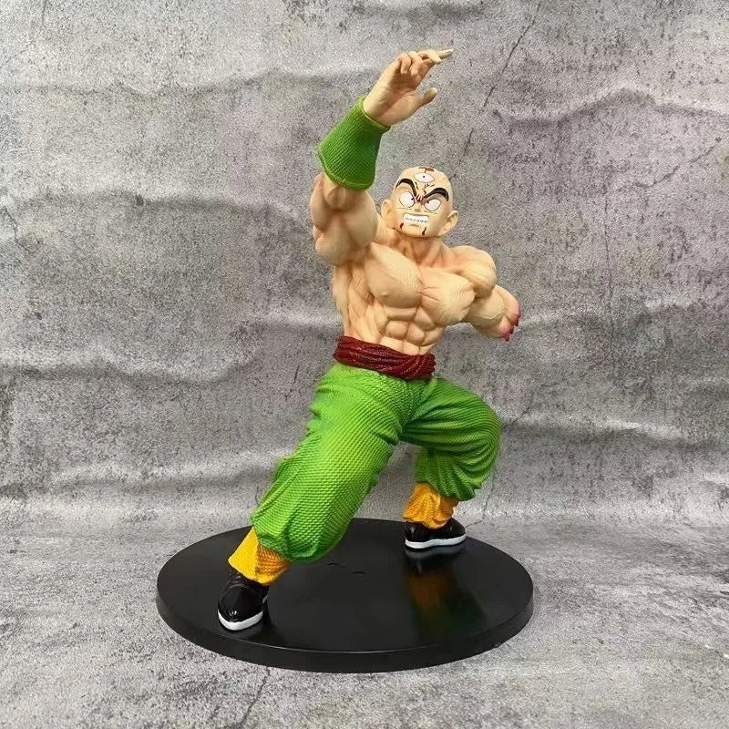 24cm/9.4in Anime Dragon Ball Figure Broken arm injury Tien Shinhan Action Figures Pvc Statue Collection Model Toys Gifts