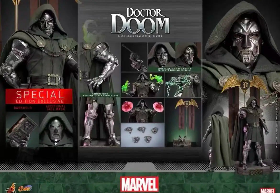 Original Hot Toys HT CMS022B CMS022 Comics Doctor Doom 1/6 in Stock Anime Action Collection Figures Model Toys
