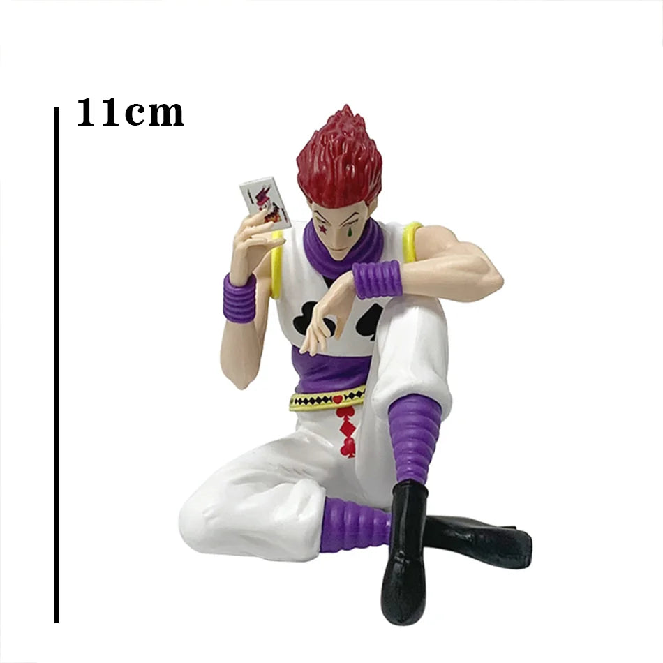In Stock Hot Sale Hisoka Standing Sitting Pose Anime Figure Model Gon Surprise Toy for Kids Desktop Ornament Birthday Gift