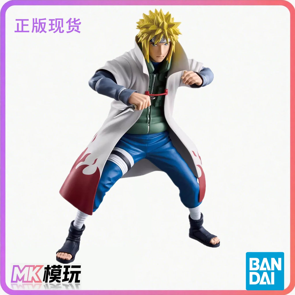 Original Genuine Bandai Banpresto Grandista Naruto 23cm Namikaze Minato Action Figure Model Kits Kids Gift Genuine Anime Model