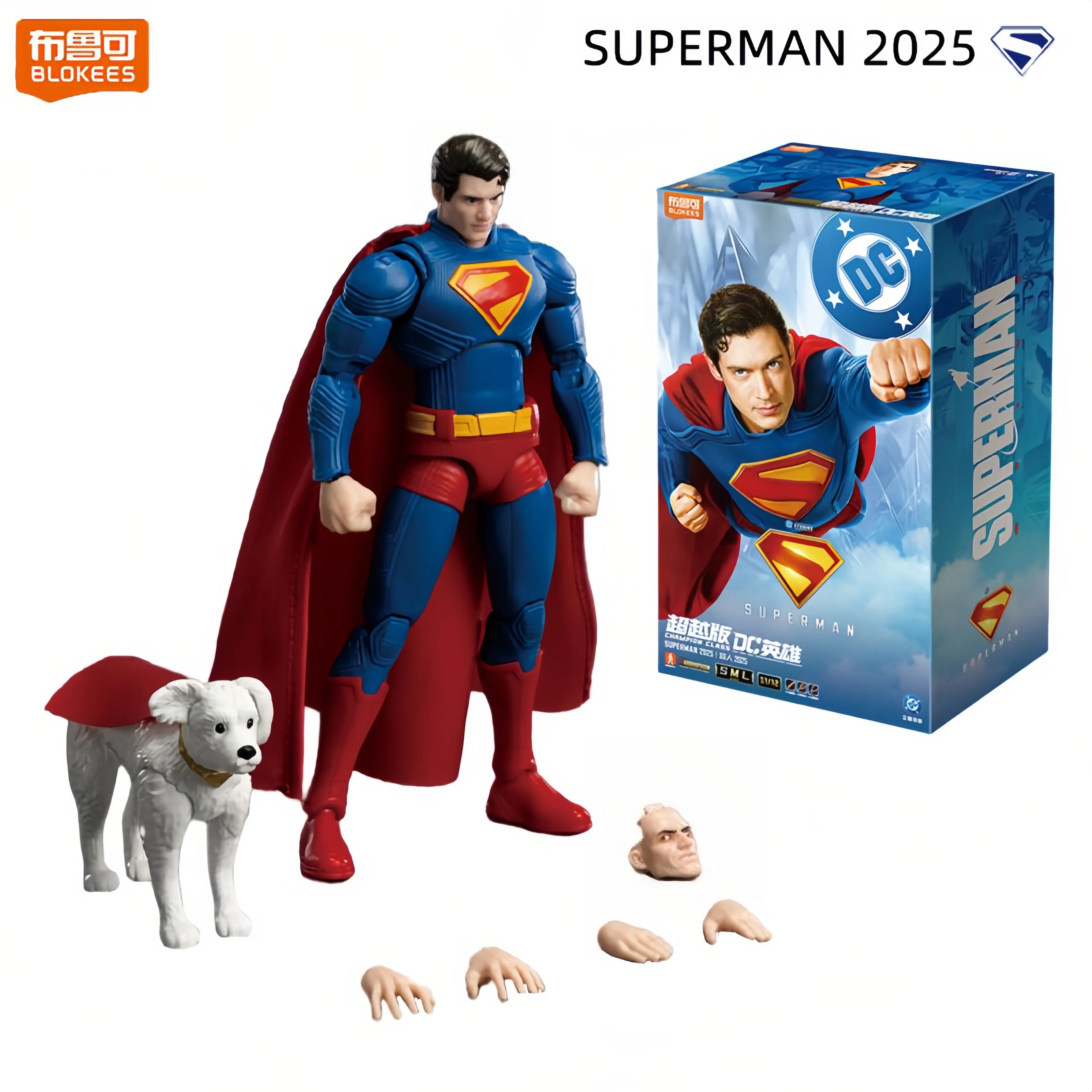 Blokees DC Batman Beyond & 2025 New Version Superman Action Figures desktop ornament Collectible Toys Christmas Gift