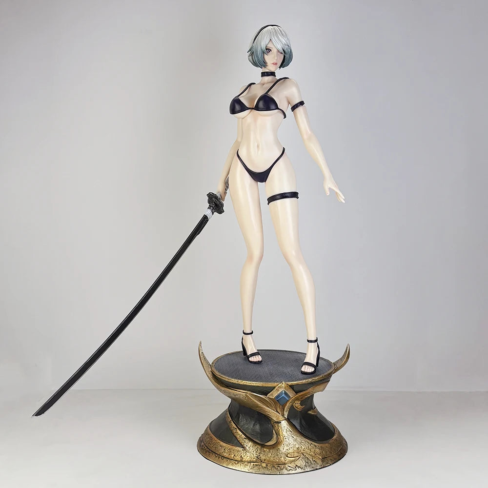 55 cm NieR Automata YoRHa Nr. Typ 2B GK PVC Actionfigur Anime Figur Modell Spielzeug Sammlung Puppengeschenk