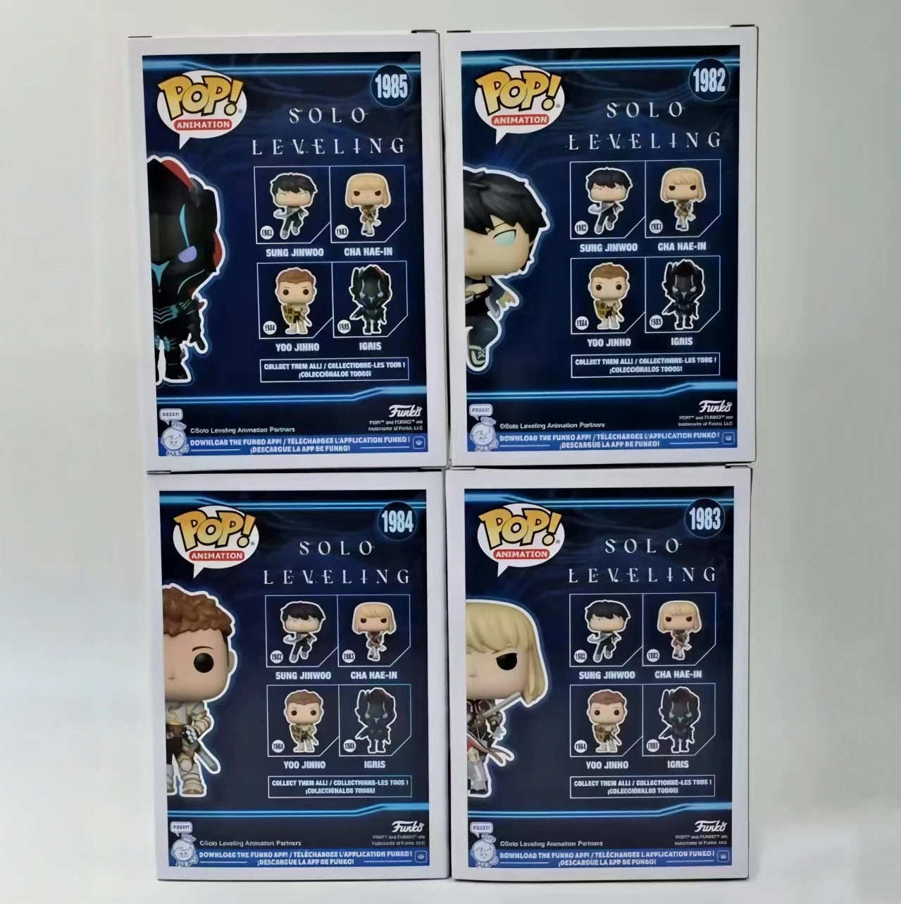Anime Solo Leveling Figure Igris Cha Hae-In Yoo Jinho Funko Pop Vinyl Figures Collectible Limited Edition Figurine Toy Gift