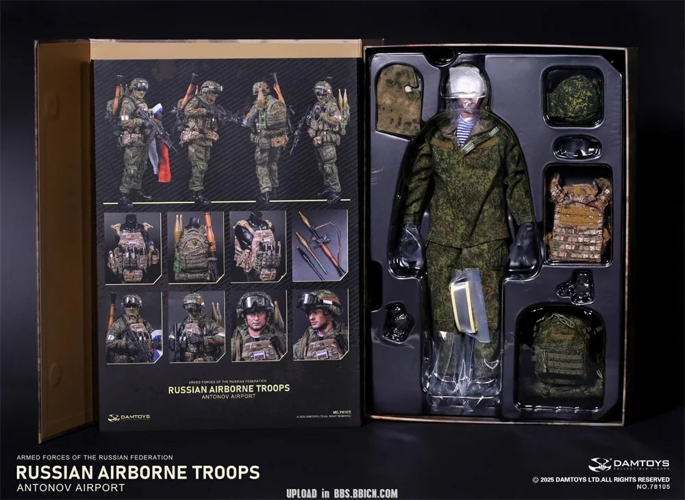 For Sale 1/6 DAMTOYS DAM 78105 The Russian Action Figure Soldier Doll Airport Full Set Moveable About 12" Gift For Fans Collect