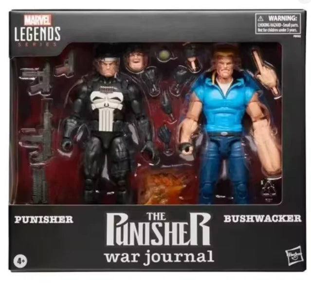 Original Marvel Legends Series Punisher and Bushwacker Action Figure Model Toys Gift Collection