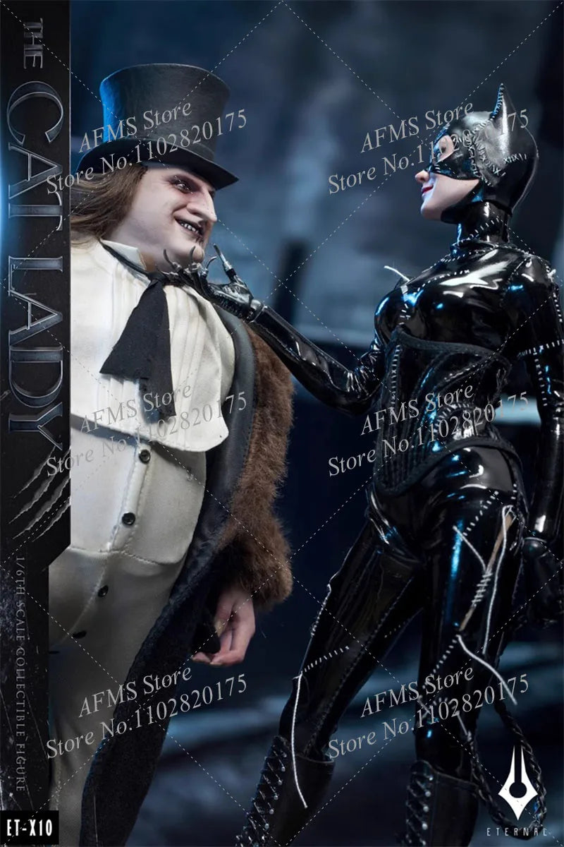 ET-X10 1/6 Scale Collectible Figure Cat Lady Catwoman Selina Kyle Bat Hero Series Full Set 12Inch Women Soldier Action Figure