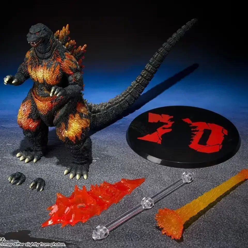 Bandai Godzilla S.H.MonsterArts SHM Burning Godzilla 1995 70th Anniversary Special Ver Anime Action Figures Toys PVC【In Stock】