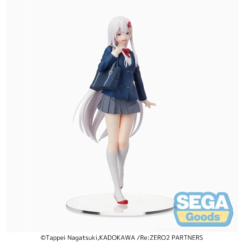 In Stock Original SEGA Re:Life in A Different World From Zero Echidna School Uniform Ver Anime Figure Birthday Present Toy Gifts