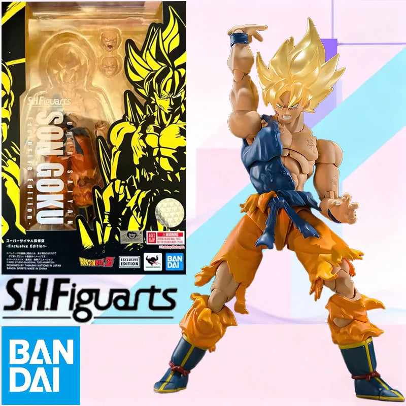 Low price In Stock BANDAI Original Box Figuarts DRAGON BALL SON GOKU EXCLUSLVE EDITION Action Figure Model Toy Gift for Kids