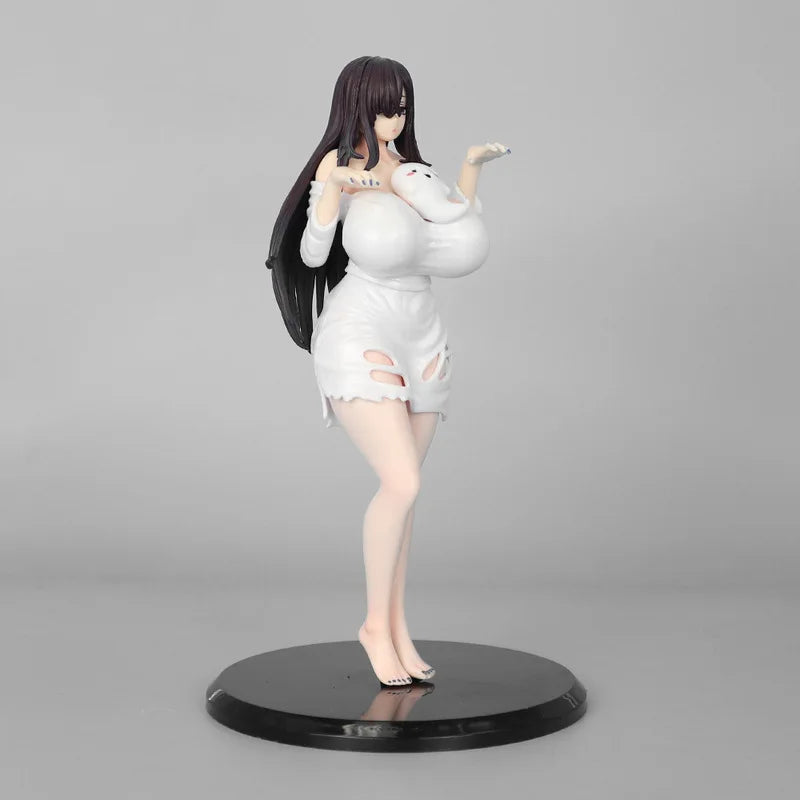Anime Ghost Atlas Miss Ghost D Cup 19.5cm PVC Action Figure Sexy Girl Peripherals Adult Collectible Doll Ornament Model Gift