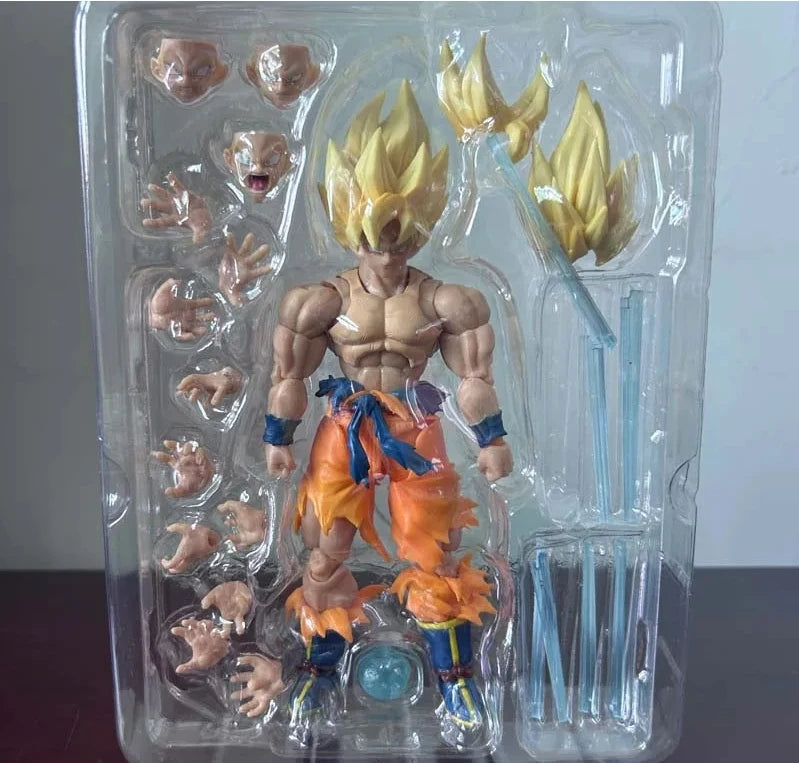Shf Dragon Ball Z Son Goku Legendary Action Figure PVC Movable Collection Anime 17cm Super Saiyan Kakarotto Figurine Model Toys