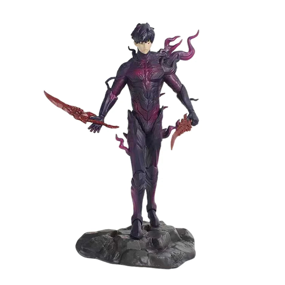 Solo New Year Gift Leveling Sung Jinwoo Hunter Form Standing Pose Collectible Figure Holiday Gift Model Toy