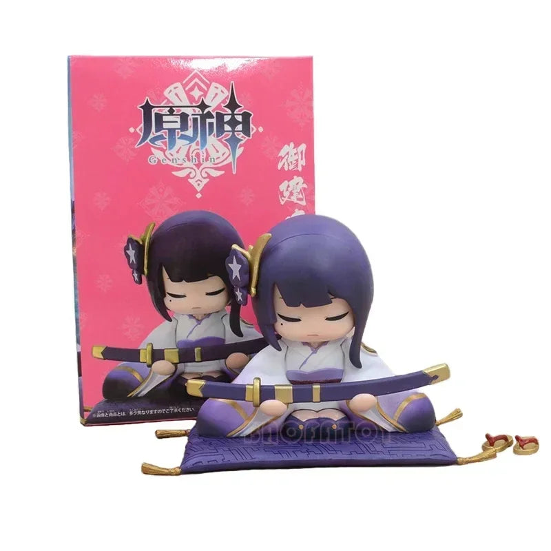 34cm Raiden Shogun Sexy Anime Girl Figure GK Beelzebul Yae Miko Action Figure Ningguang Figurine Collectible Model Doll Toy Gift