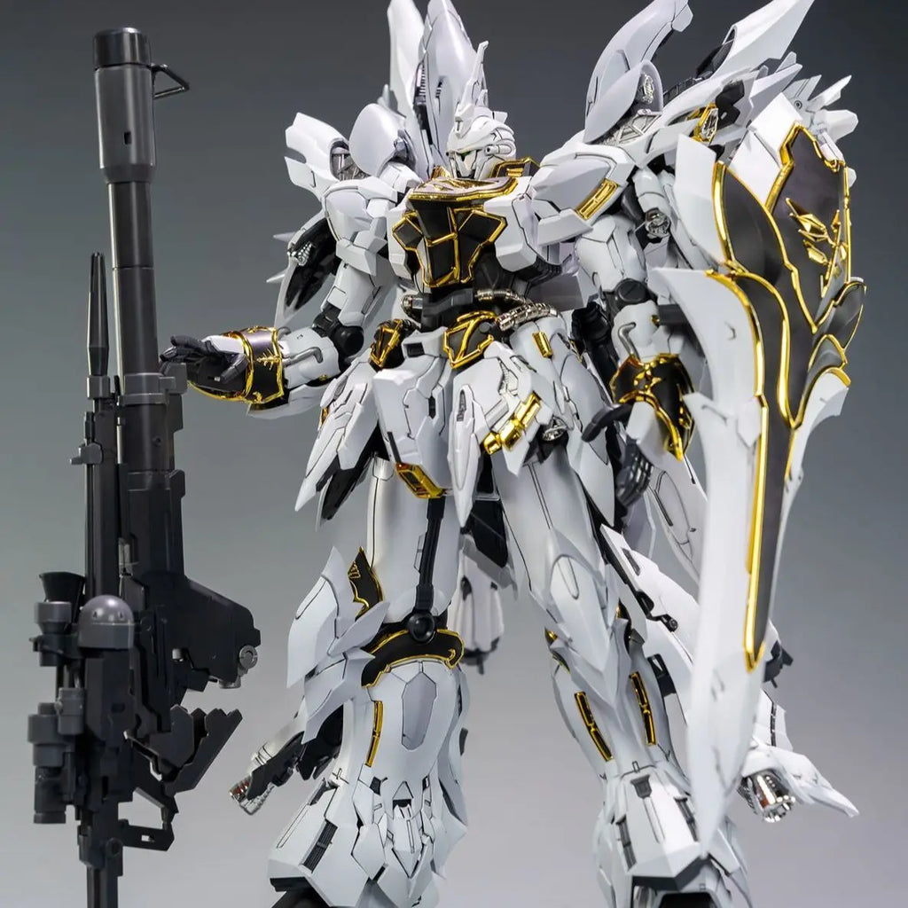 In Stock COMET Model MSN-06S MG 1/100 White Wolf The Red Comet Sinanju GK Sytle Assembly Model Kit Plastic Action Figure Toy