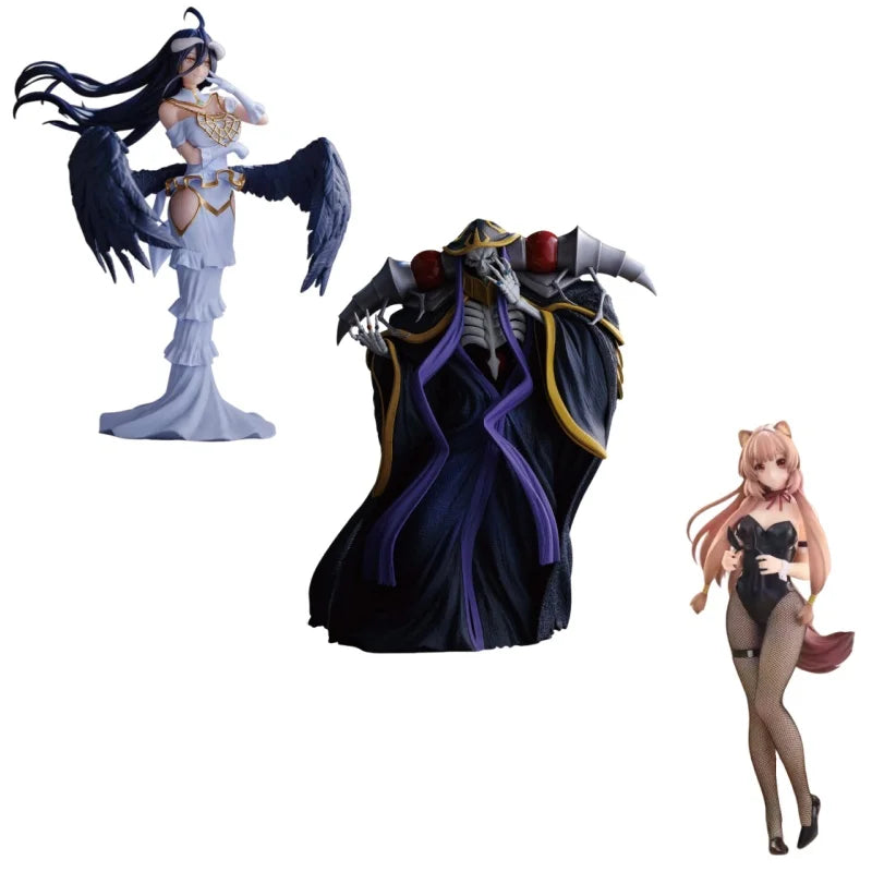New Arrival Original Bandai Anime Figure Overlord Albedo Ooal Gown Action Banpresto Toys Models Figurine Room Decoration Collect