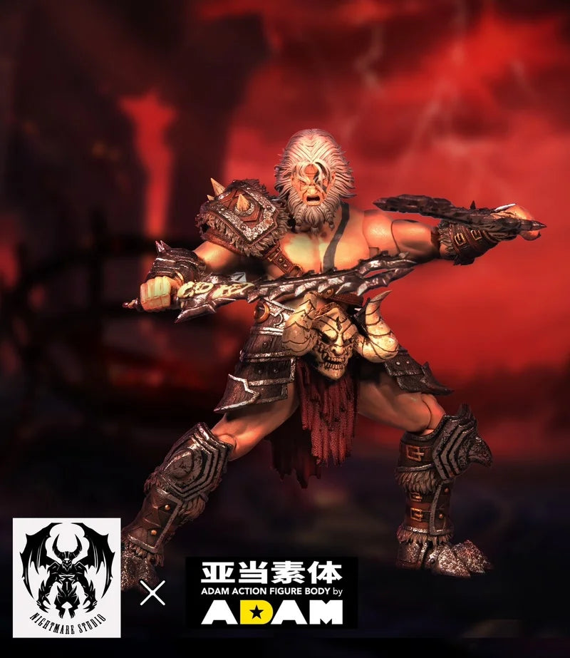 Hot Sale Nightmare Studio D20 1/12 Scale Classic Game Characters Barbarian Male Warrior Full Set 6inch Action Figures Toy Gifts