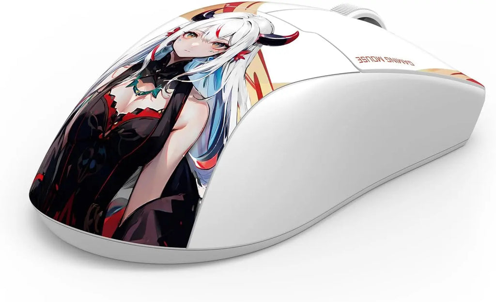 Redragon M918AK 3-режимна безжична геймърска мишка 55G, лека, 26K DPI, ергономична, с естествен захват, бяла