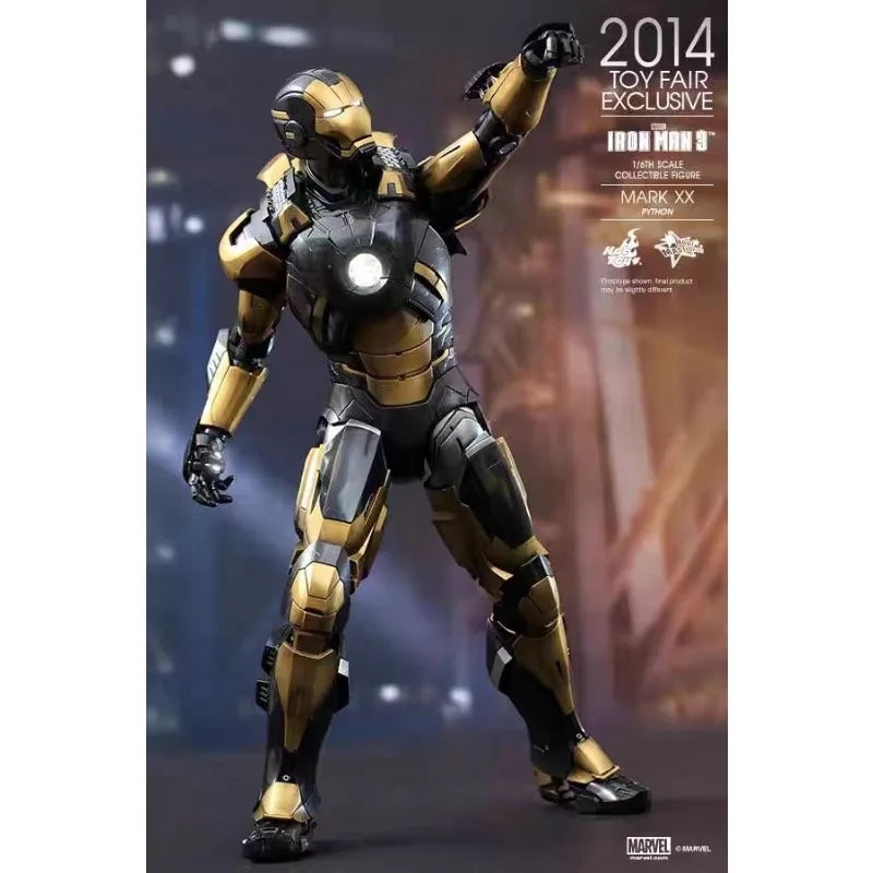 Original Hot Toys Marvel MMS248 Iron Man MK20 Python Anime Figure Collection Toys Models