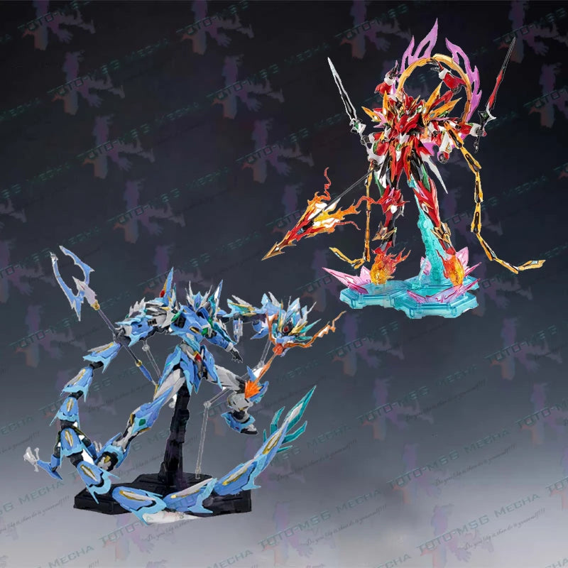 Mecha AoBing NeZha NP-XH03/04 MG 1/100 Алуминиева скелетна сглобка Модел Аниме Екшън Фигурка Робот Комплекти Играчки Подаръчен артикул