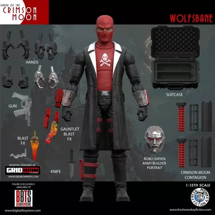 In Stock Fresh Monkey Fiction The Order Of The Crimson Moon Wave 1 1 12 Scale 6 Inch Action Figure Set General Cavalry Werewolf